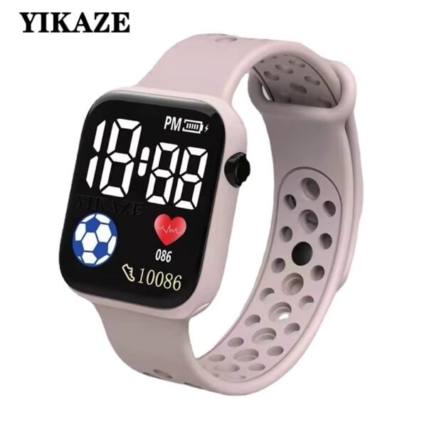 Montre électronique LED en forme de globe carré – Image 2