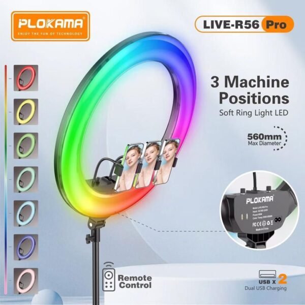 Ring Light Lampe R56 Pro : plusieurs couleurs
